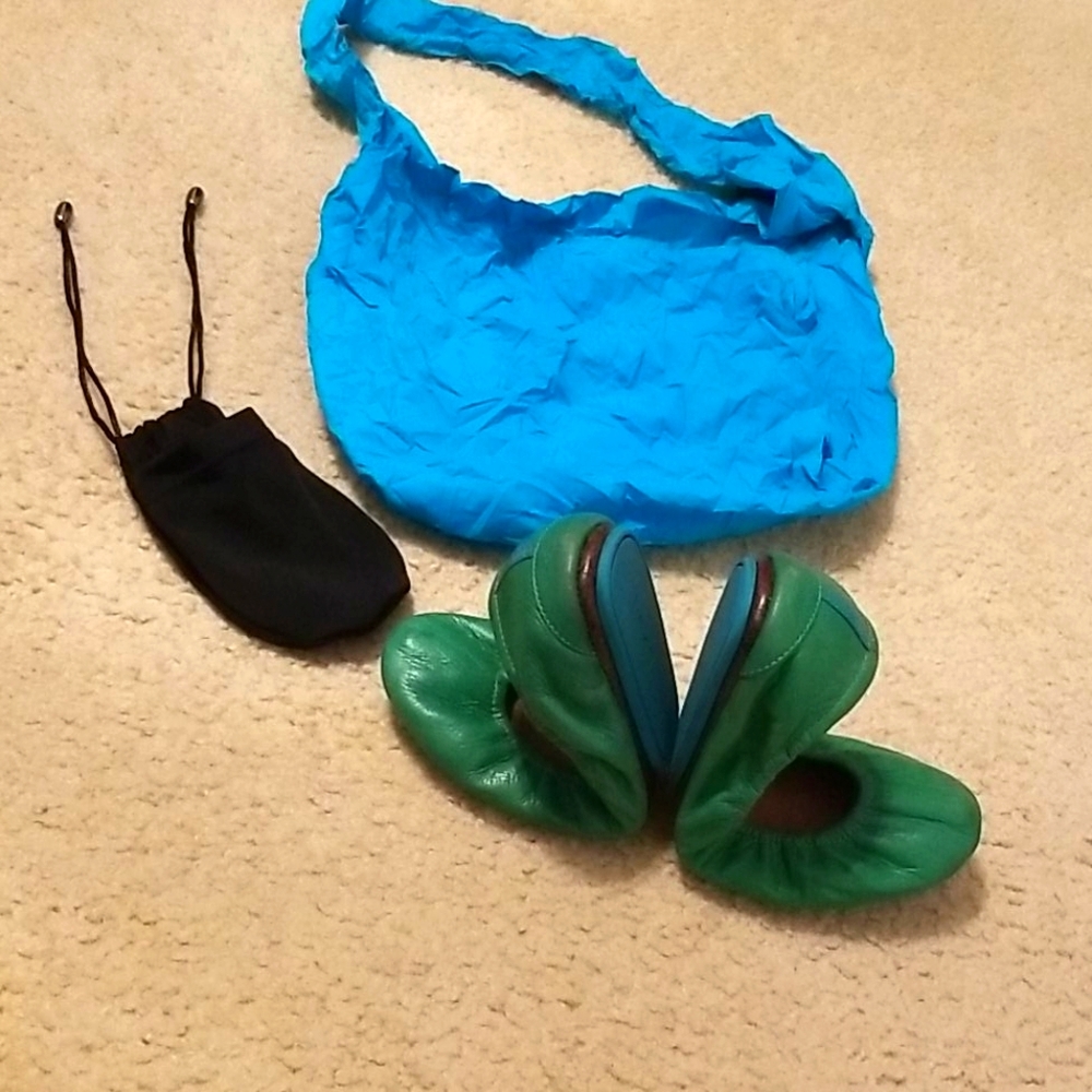 Tieks with pouch and tote bag